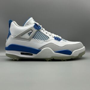Nike Air Jordan 4 Military Blue Golf CU9981-101 Golf Shoe Men's Size 9.5